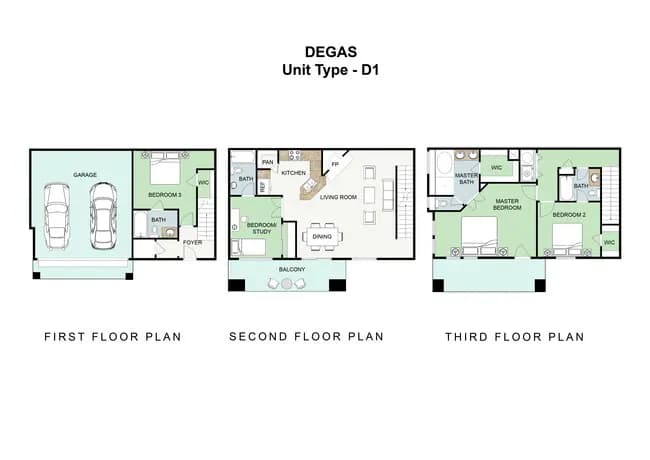 4 Beds • 4 Bath 308 floor plan