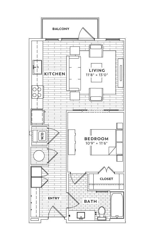 A2 1614 Unfurnished 117 floor plan