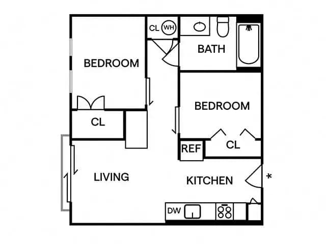 Unit 1226 1226 floor plan