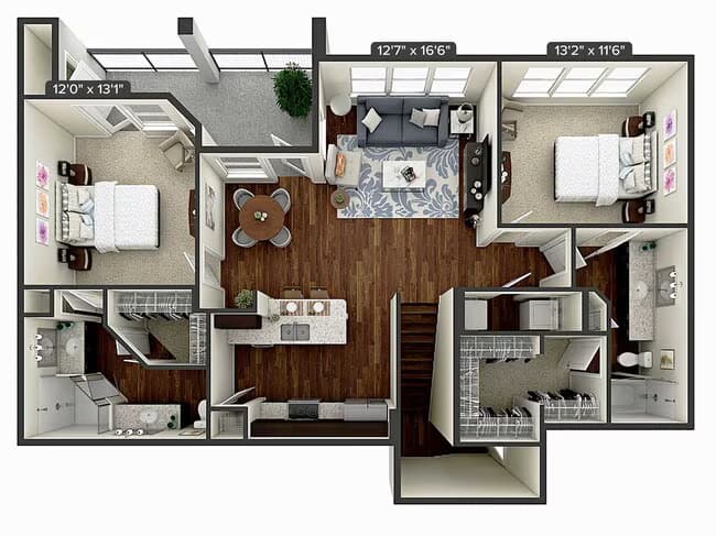 B3B-1260 A13-13003 floor plan