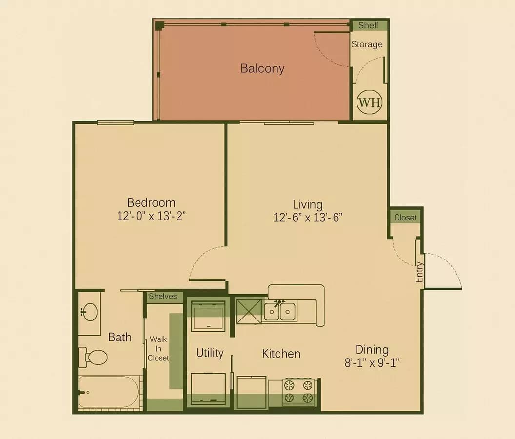 A1 1427 floor plan