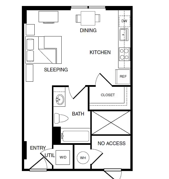 Efficiency-A4 Private floor plan