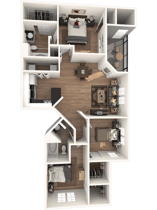 Unit 1423 3212 floor plan