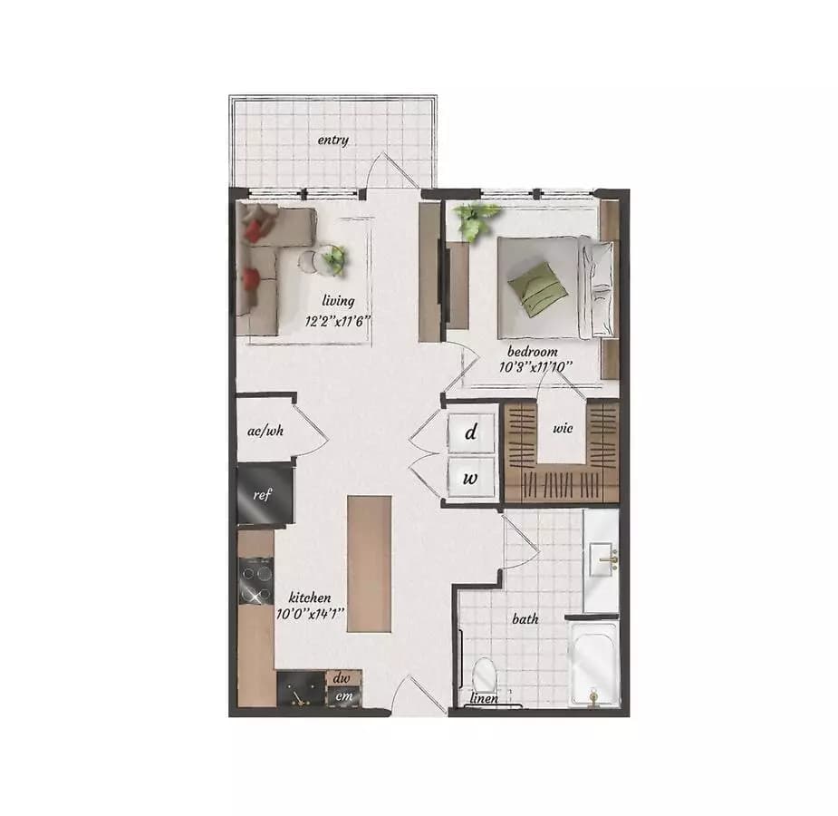 A2-LW 2143 floor plan