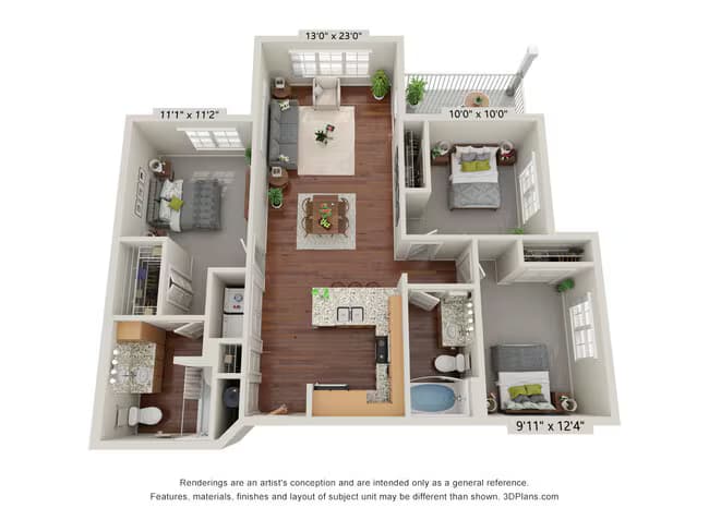 Three Bedroom - C 5308 floor plan