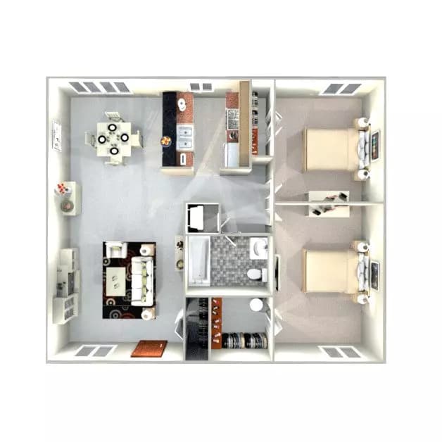 2X1A - Income Restricted B222 floor plan