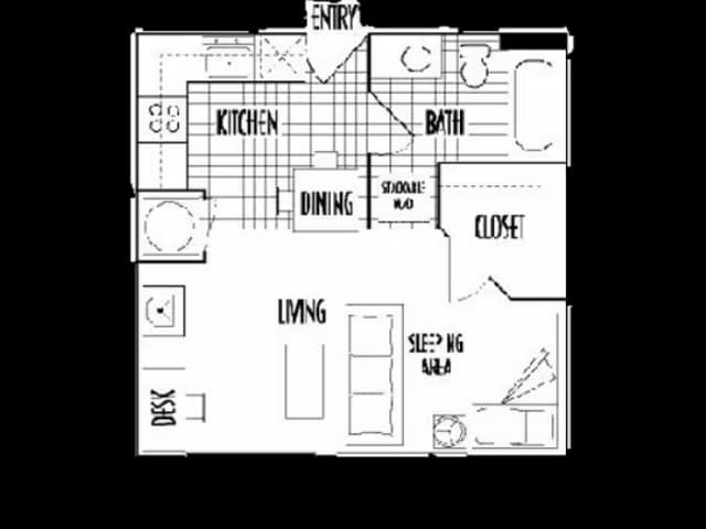 Small Eff UG Private floor plan