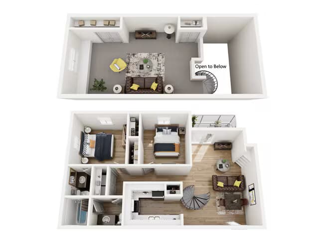 San Jacinto w/Loft 355 floor plan