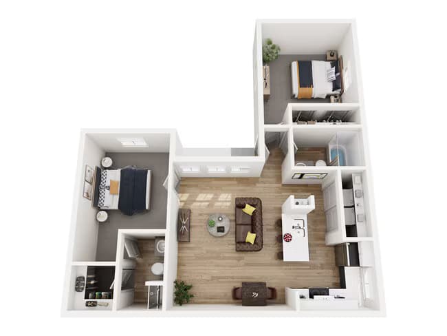 Trinity with Loft - 2B 340 floor plan