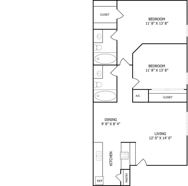 Unit 421 822 floor plan
