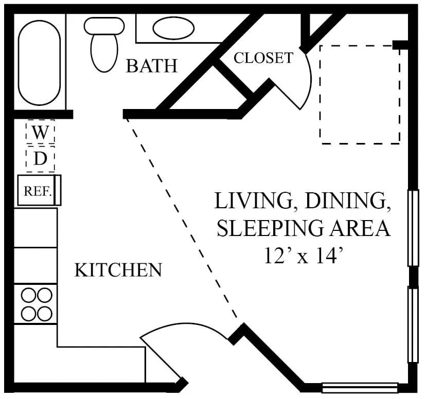 Eff 1012 floor plan