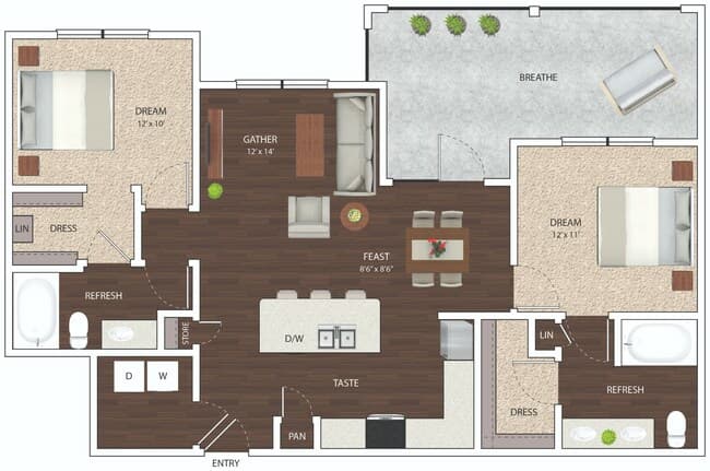 B1 24-308 floor plan