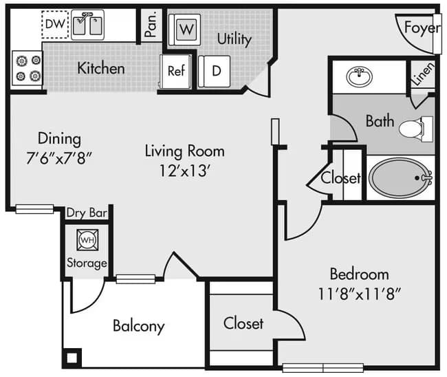 A1-Renovated 1915 floor plan