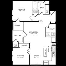 B1-Renovated 1917 floor plan