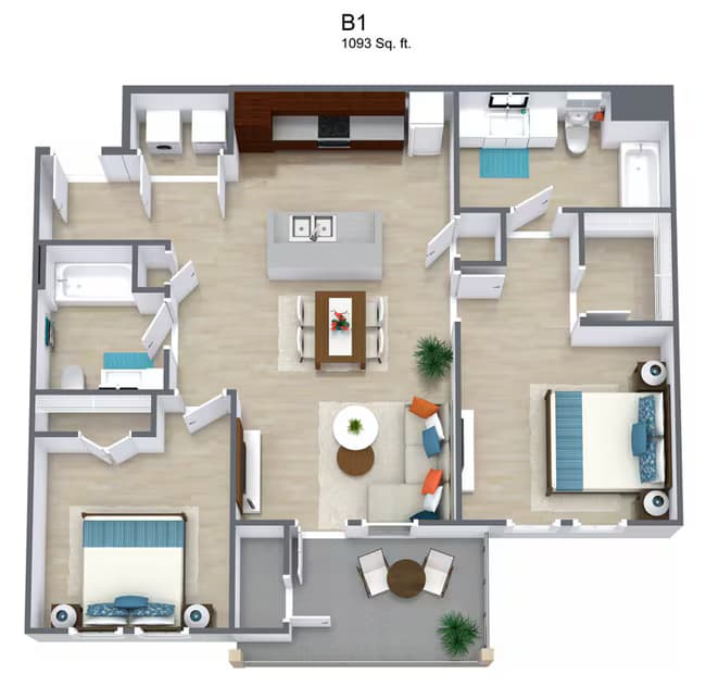 B1 121 floor plan
