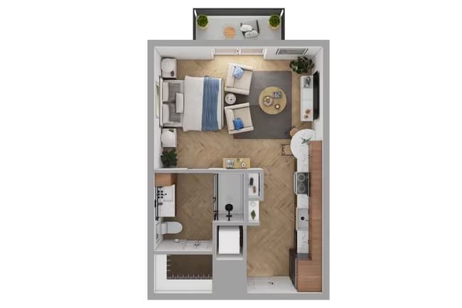 S1 Affordable 1268 floor plan
