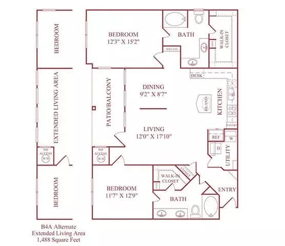 B3A 27301 floor plan