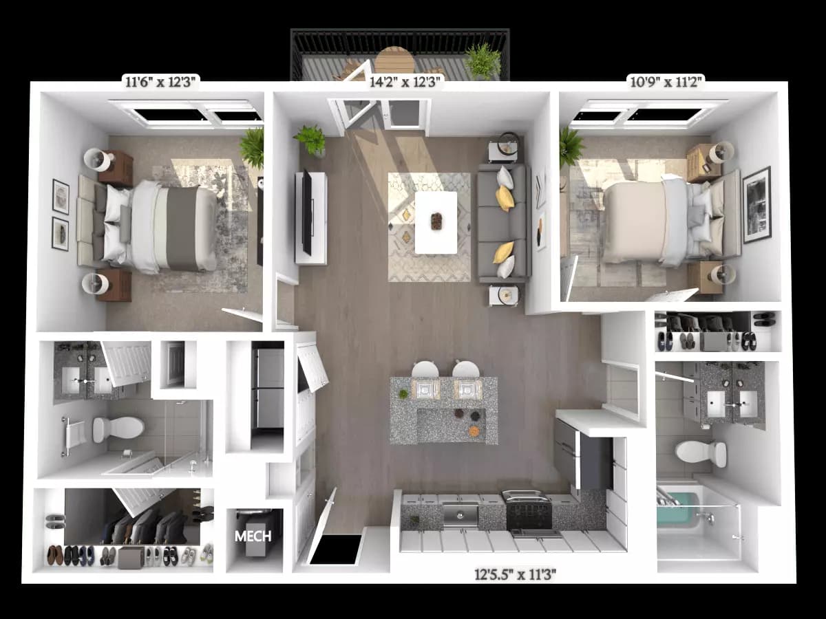 B1 2307 floor plan