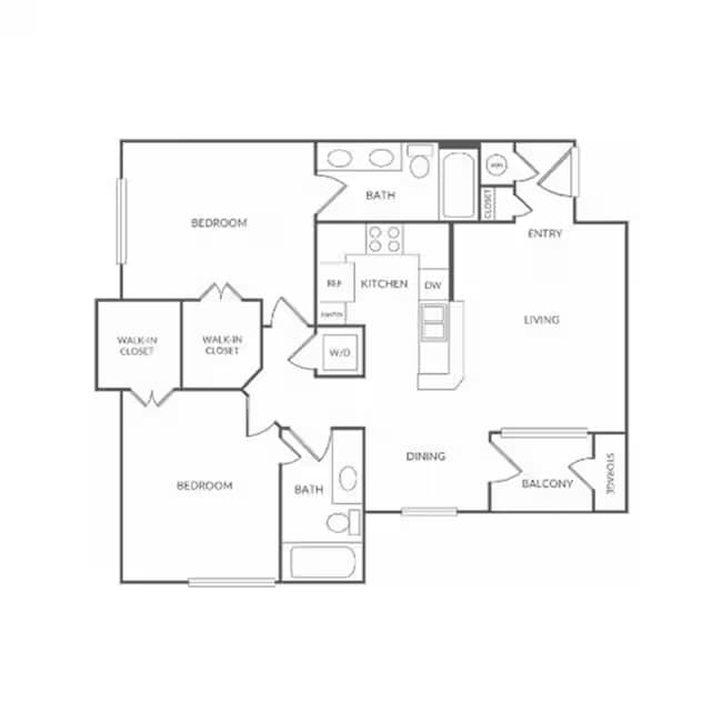 Unit 921 722 floor plan
