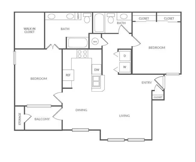 Unit 524 332 floor plan