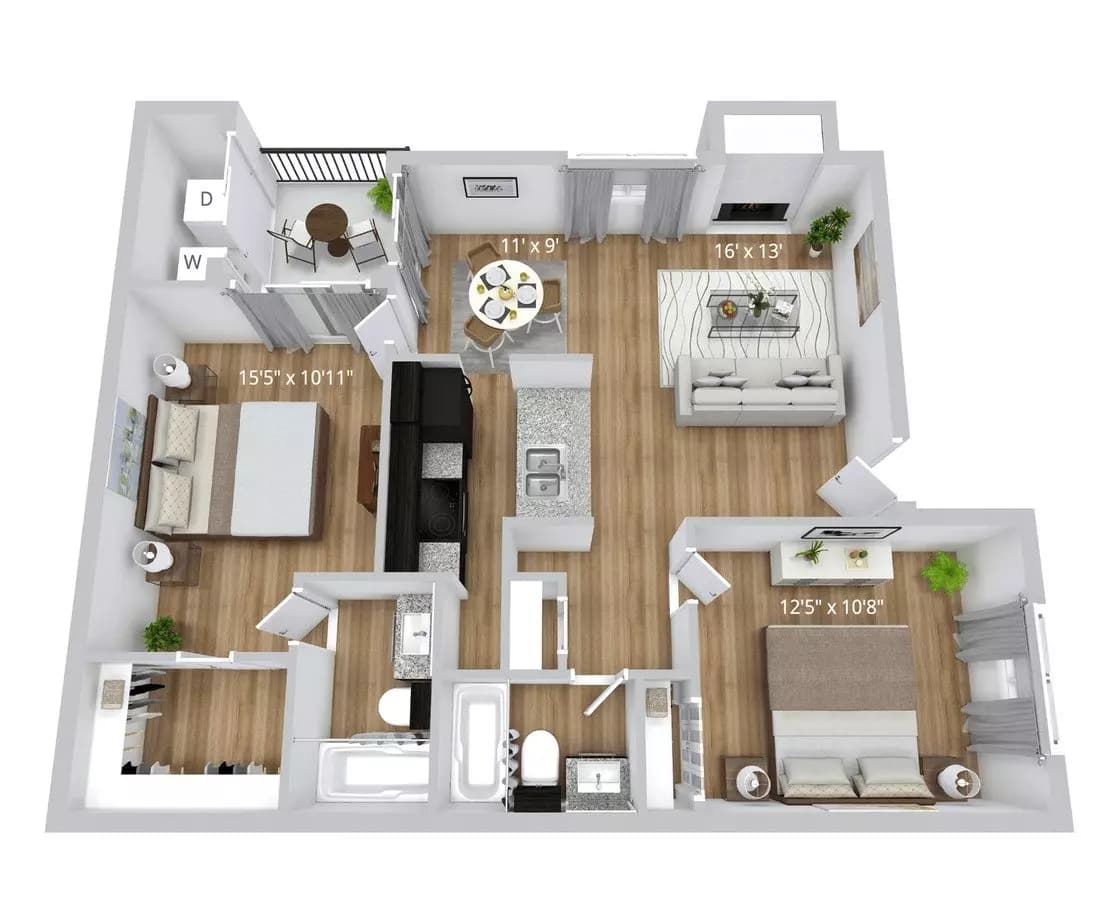 B2 1-105 floor plan