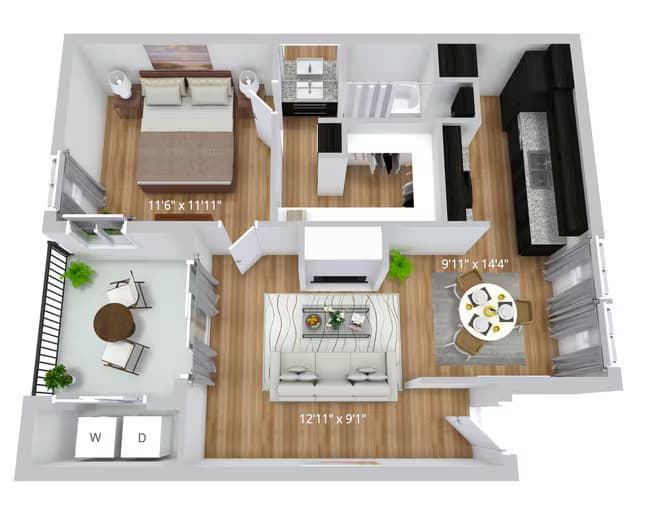 A1 9-908 floor plan