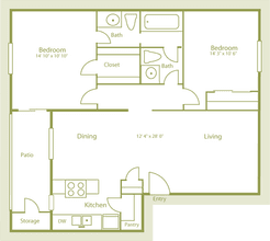 Plan B2 1.2086 floor plan