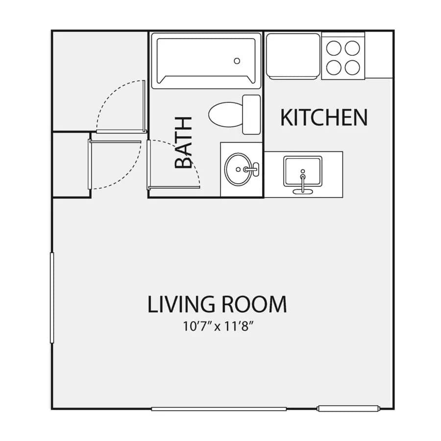 24fEFF 24F-204 floor plan