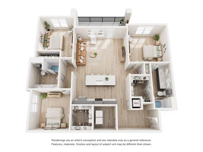 3B - 2B 8313 floor plan