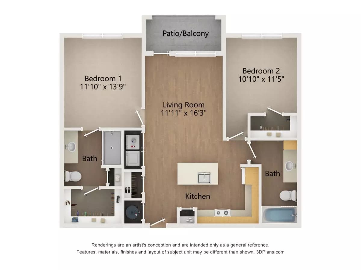 B1-60% 2305 floor plan