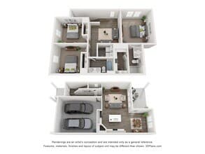B1 4318 GDN floor plan
