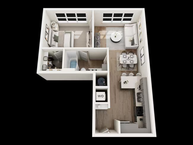 1 Bed • 1 Bath 7103 floor plan