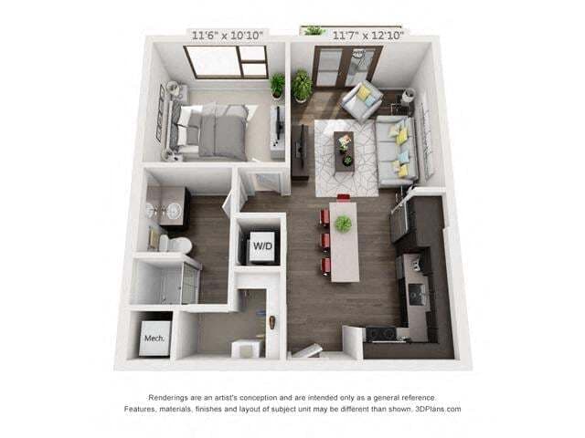 A1AFF 2-2304 floor plan