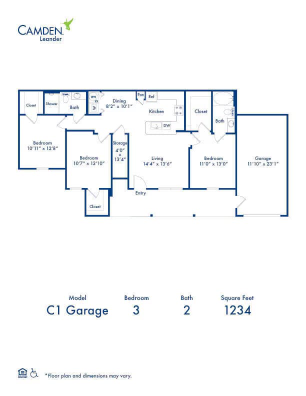 C1 Garage 2311 floor plan