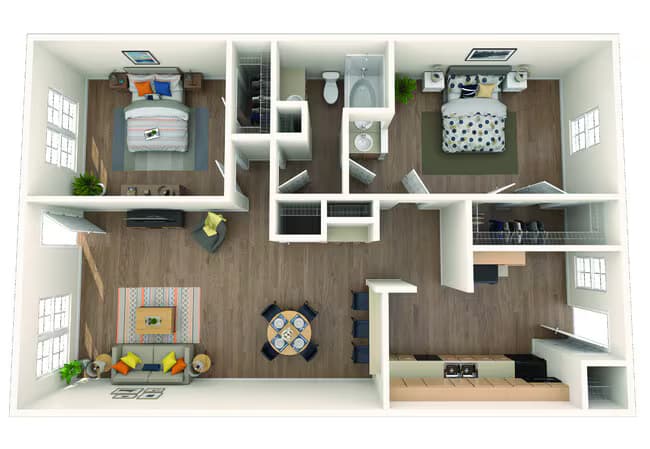 B1 203 floor plan