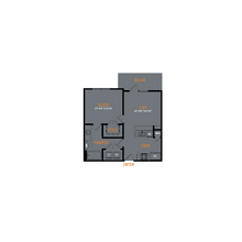 1 Bed • 1 Bath 5108 floor plan