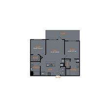 2 Beds • 2 Bath 1123 floor plan