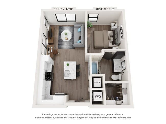 1 Bed • 1 Bath 403 floor plan
