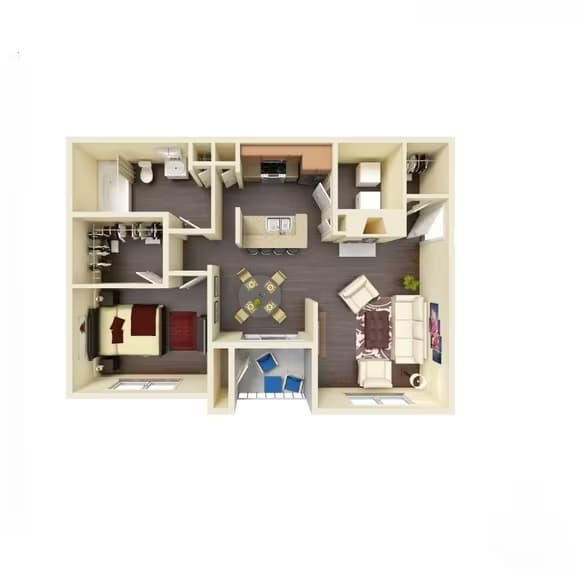 The Kerbey Deluxe 2 113 floor plan