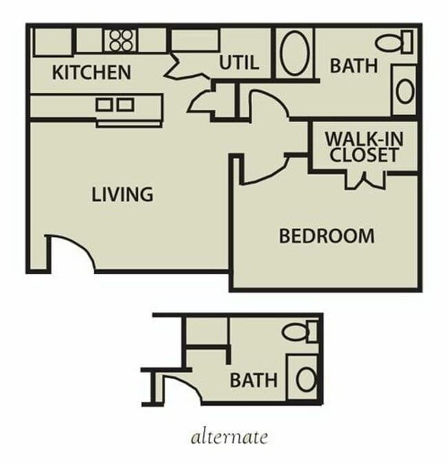 A1 1x1 636 floor plan
