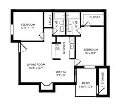 B1 213-TBUG floor plan