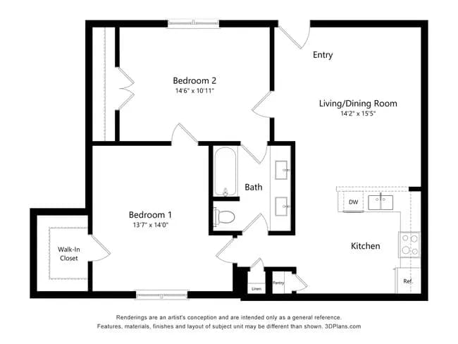 B1 - Miller Square 311 floor plan