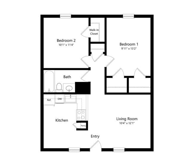 B1 - Spanish Trails 218 floor plan
