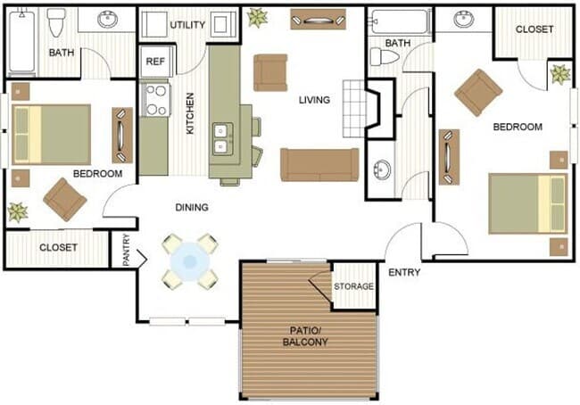 B6 2nd Floor Upgraded 5201 floor plan