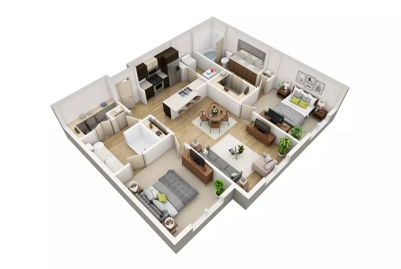 Townhome with Garage 10 floor plan