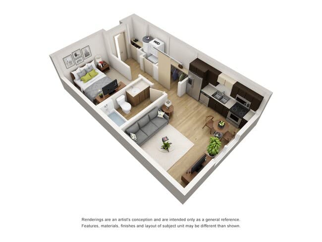Studio 4093 floor plan