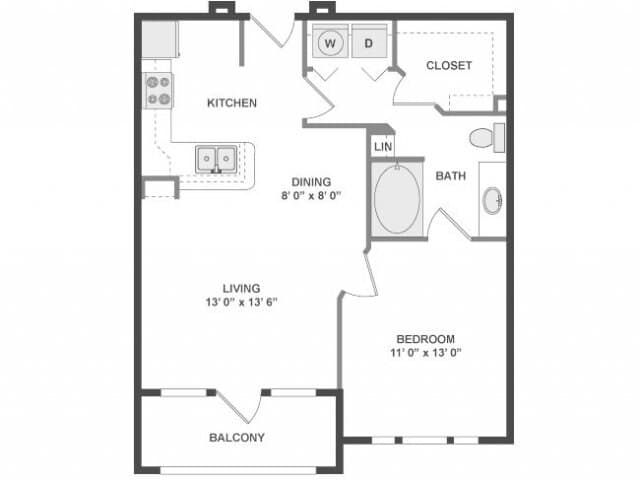Unit 327 1-118 floor plan