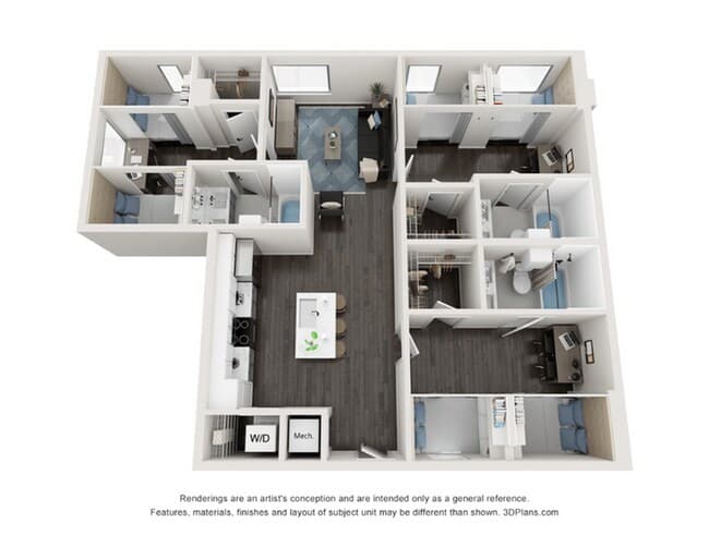 C1-SHARED Shared floor plan