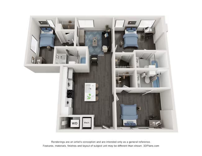 C1 Private floor plan