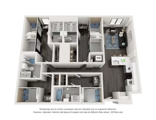 D5-SHARED Shared floor plan